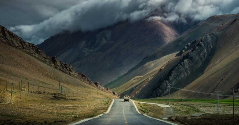 carretera tormenta