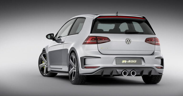 volkswagen golf r400 trasera