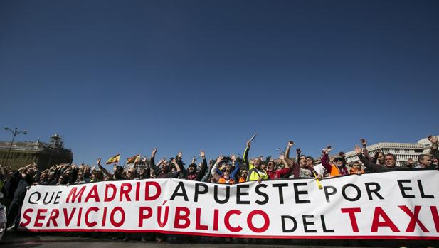 Manifestacion Taxistas Madrid
