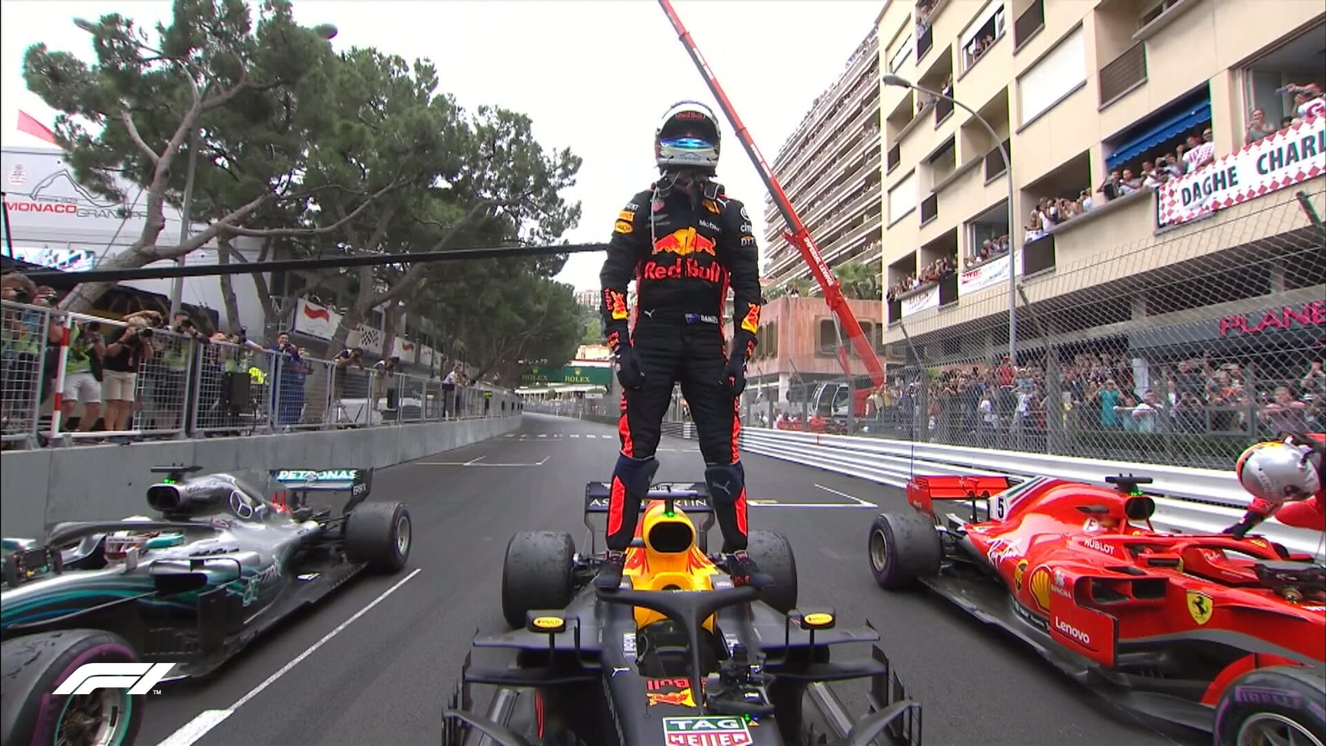 Daniel Ricciardo gana El Gran Premio de Mónaco 2018. Sainz décimo