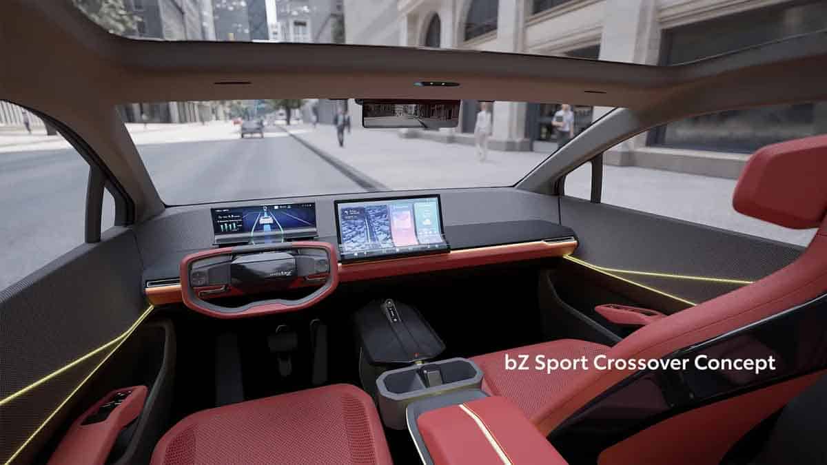 toyota bz sport crossover concept interior